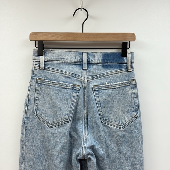Abercrombie & Fitch The '90s Straight Ultra High Rise Jeans Light Wash Denim 25 - Picture 7 of 10